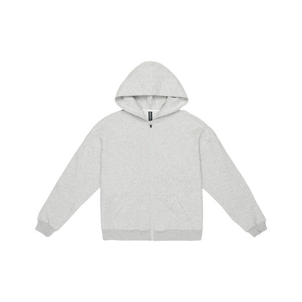 BRUSHED FULL-ZIPPER HOODIE